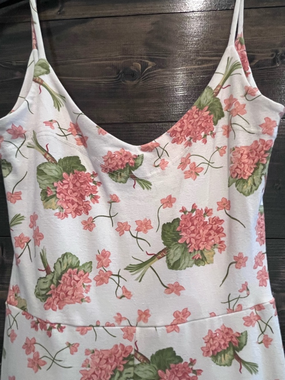 Betsey Johnson Vintage Jumpsuit/Romper Hydrangea Print - Picture 10 of 12